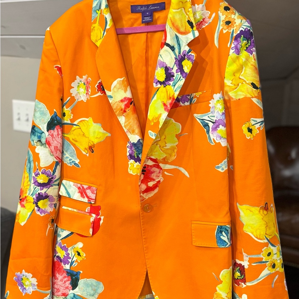 Ralph Lauren Orange Floral Men's Blazer